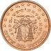 Vatican, Sede Vacante, 2 Euro Cent, BU, 2005, Rome, Copper Plated Steel, MS(63)