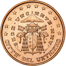Vatican, Sede Vacante, Euro Cent, BU, 2005, Rome, Copper Plated Steel, MS(63)