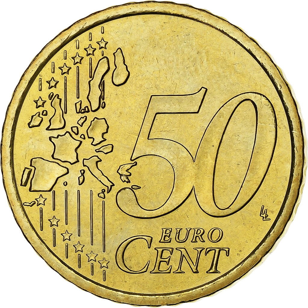 Vatican, John Paul II, 50 Euro Cent, BU, 2004, Rome, Nordic gold, MS(63)