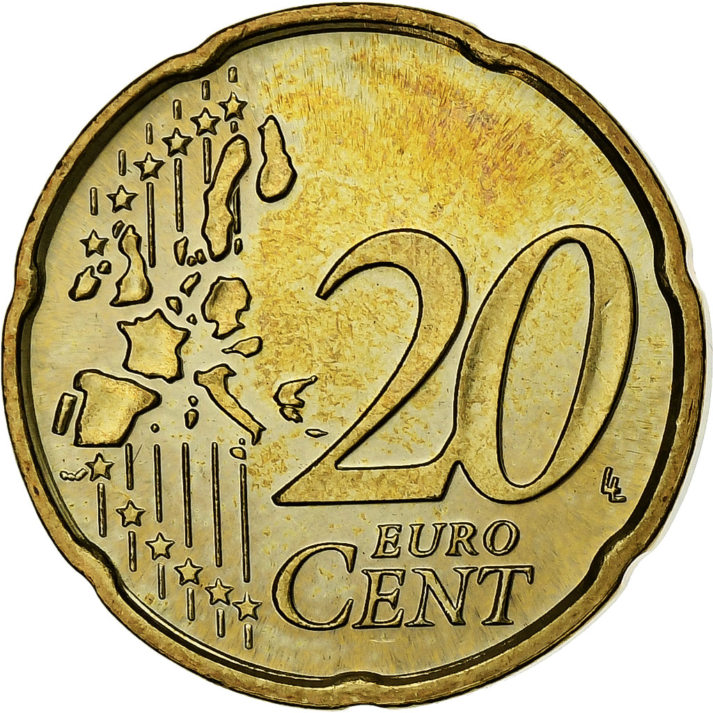 Vatikan, John Paul II, 20 Euro Cent, BU, 2004, Rome, Nordic gold, VZ