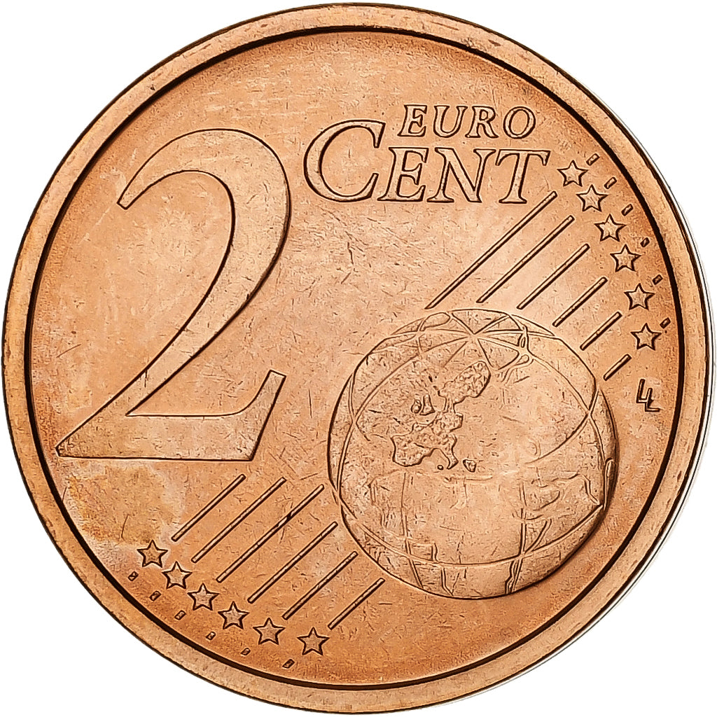 Vatican, John Paul II, 2 Euro Cent, BU, 2004, Rome, Copper Plated Steel, MS(63)