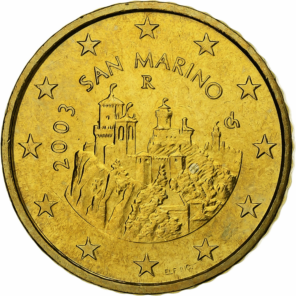 San Marino, 50 Euro Cent, BU, 2003, Rome, Nordic gold, UNZ