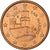 San Marino, 5 Euro Cent, BU, 2004, Rome, Aço Cromado a Cobre, MS(63)