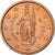 San Marino, 2 Euro Cent, BU, 2004, Rome, Aço Cromado a Cobre, MS(63)