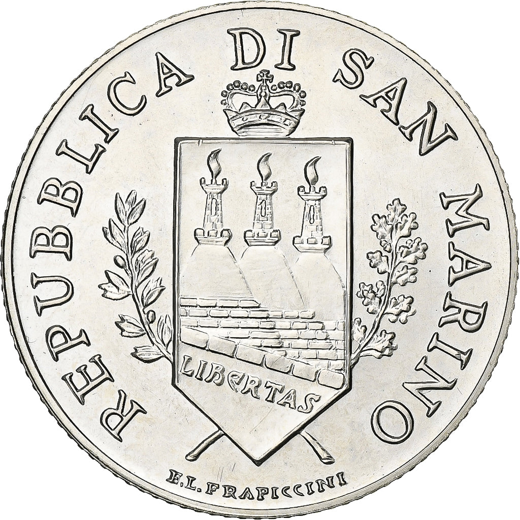 San Marino, 5 Euro, Bartolomeo Borghese, BU, 2004, Rome, Srebro, MS(63)