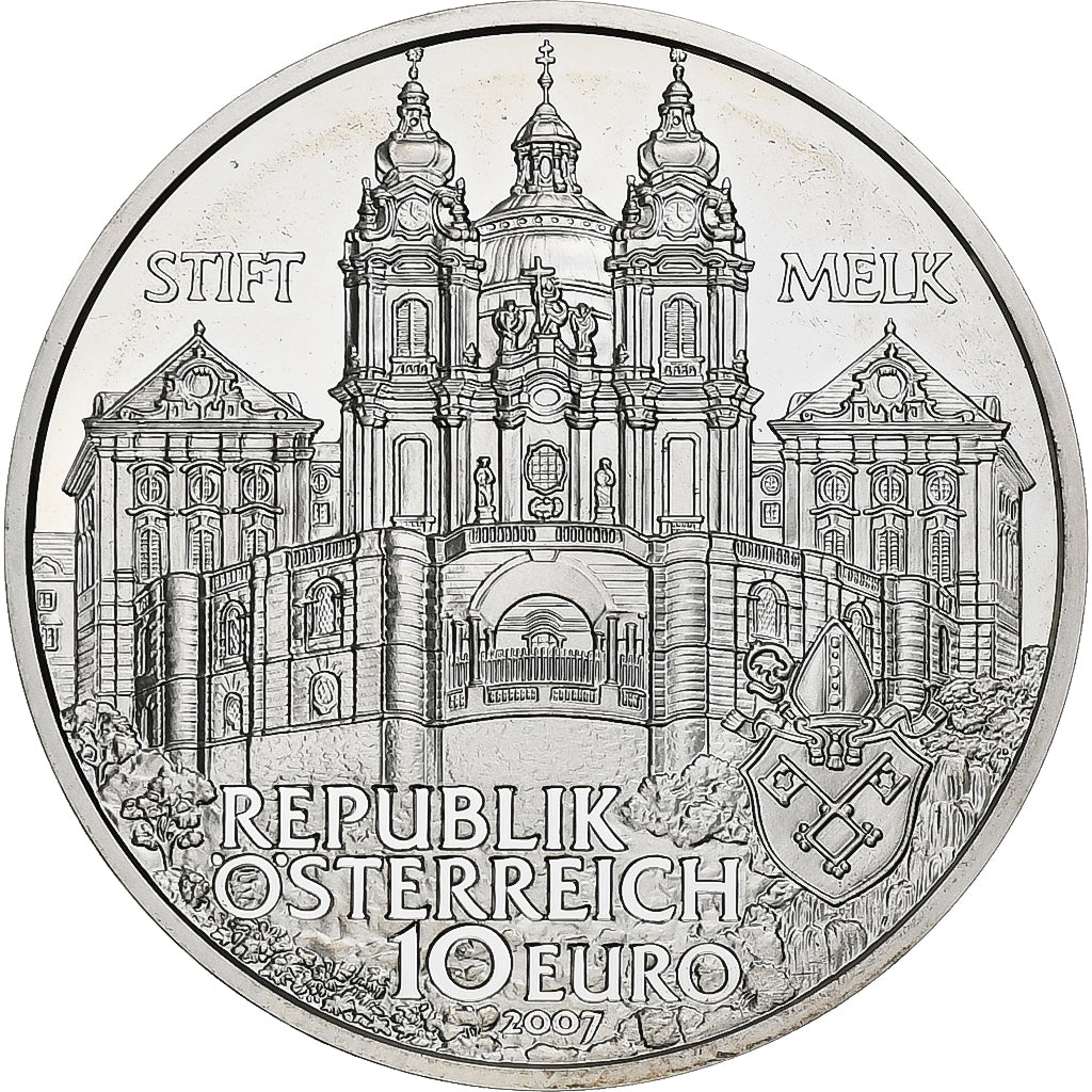 Austria, 10 Euro, Melk Abbey, Proof, 2007, Vienna, Silver, MS(65-70)