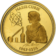 Francja, Token, Marie Curie, 1867-1934, Złoto, Proof, MS(63)