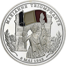 France, Medal, Marianne Triomphante, Silver, Proof, MS(63)