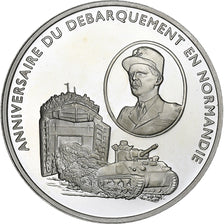 France, Medal, Anniversaire du Débarquement de Normandie, Silver, Leclerc