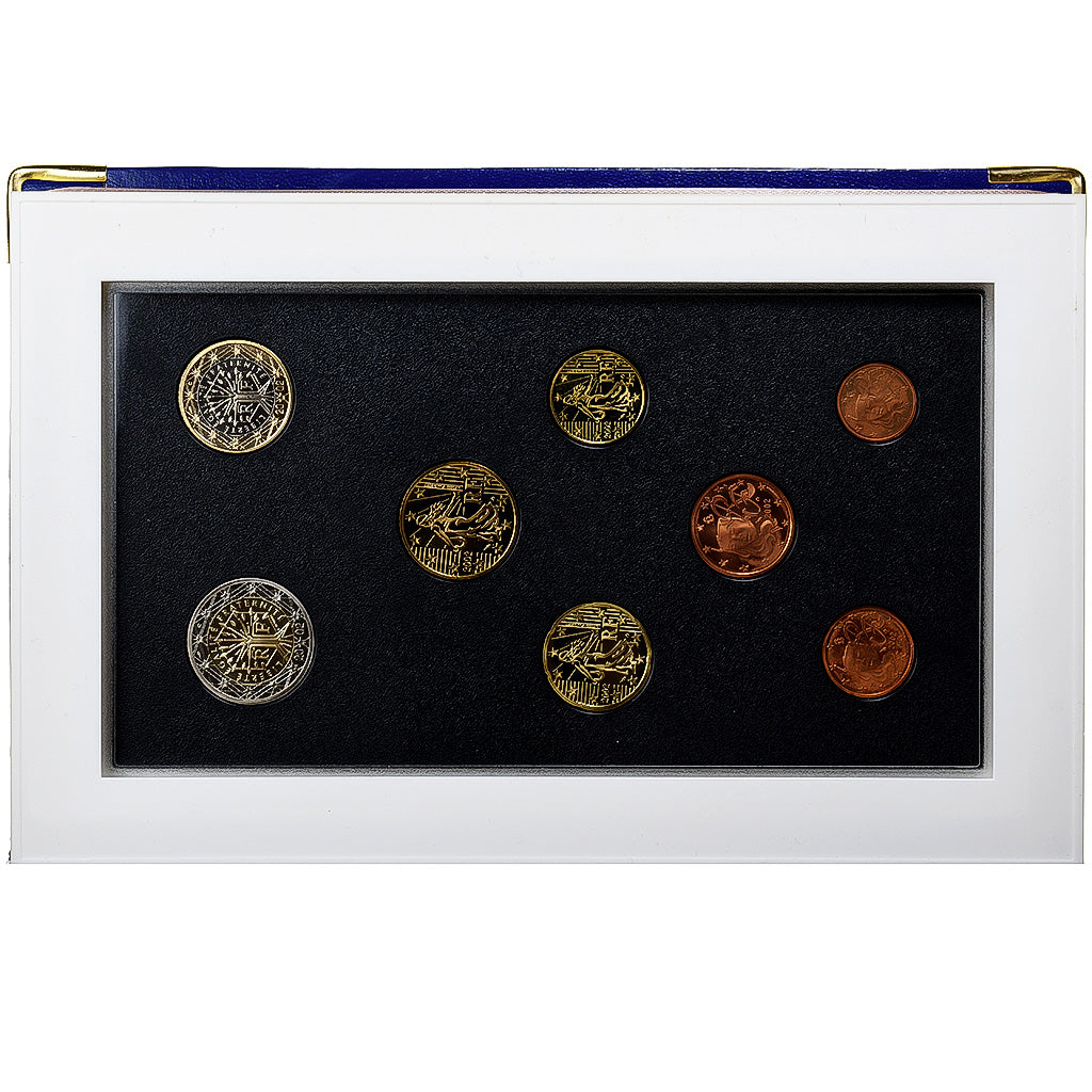 Francja, Coffret 1c. à 2€, Proof, 2002, Monnaie de Paris, ND, MS(65-70)