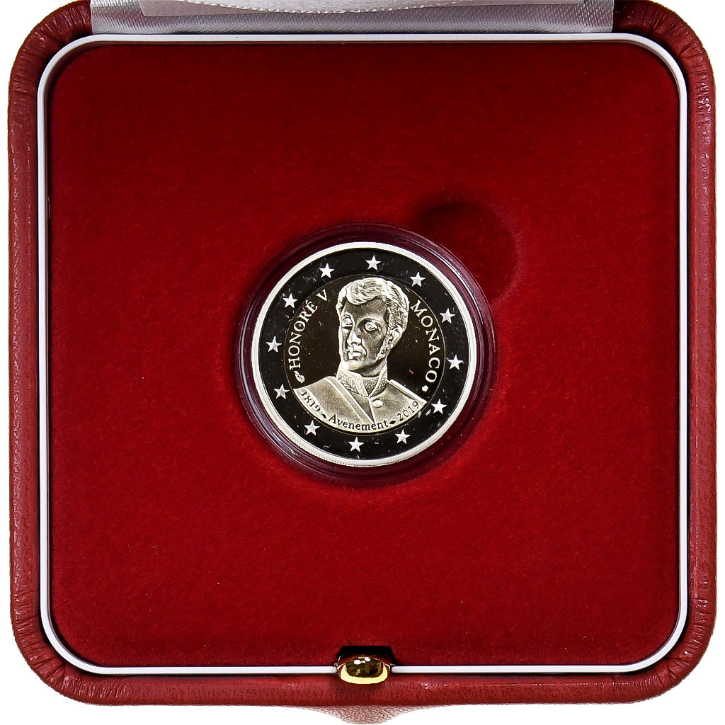 Monaco, 2 Euro, Avènement d'Honoré V, BE, 2019, Monnaie de Paris