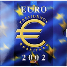 Spain & Denmark, Euro Presidency set, BU, 2002, MS(65-70)
