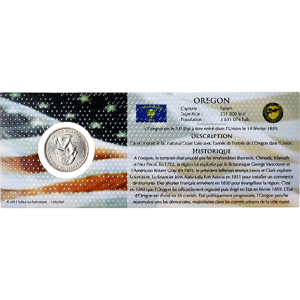 Verenigde Staten, quarter dollar, Oregon, 2005, Philadelphia, Cupro-nikkel, FDC