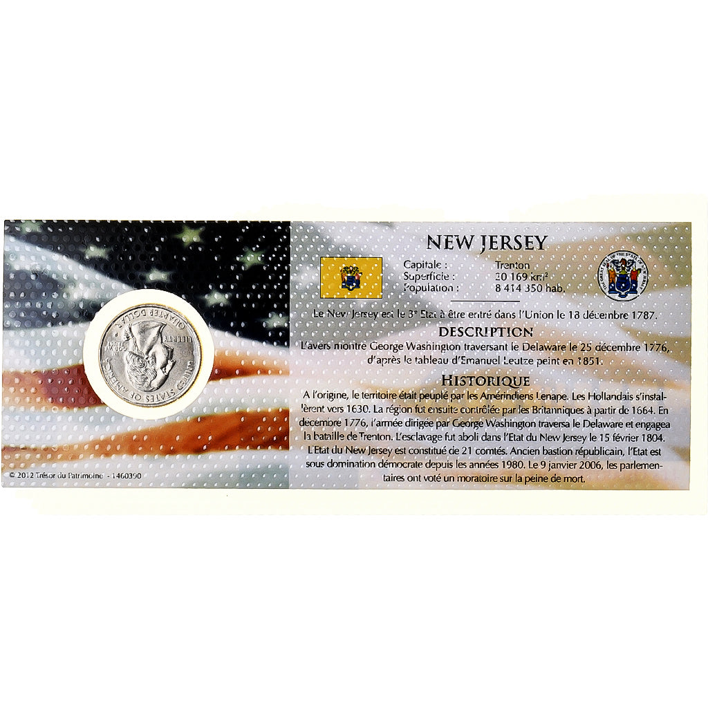 Stati Uniti, quarter dollar, New Jersey, 1999, Philadelphia, Rame-nichel, FDC