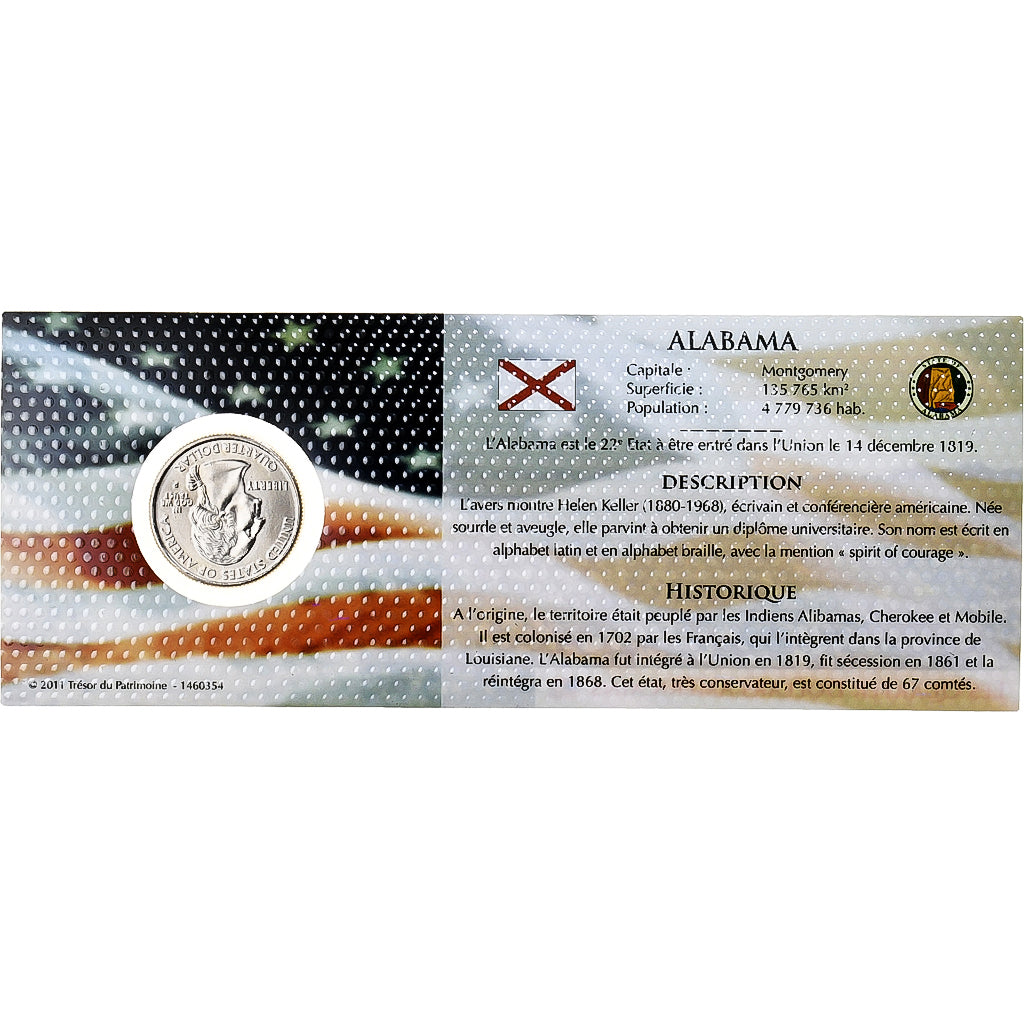 Stati Uniti, quarter dollar, Alabama, 2003, Philadelphia, Rame-nichel, FDC