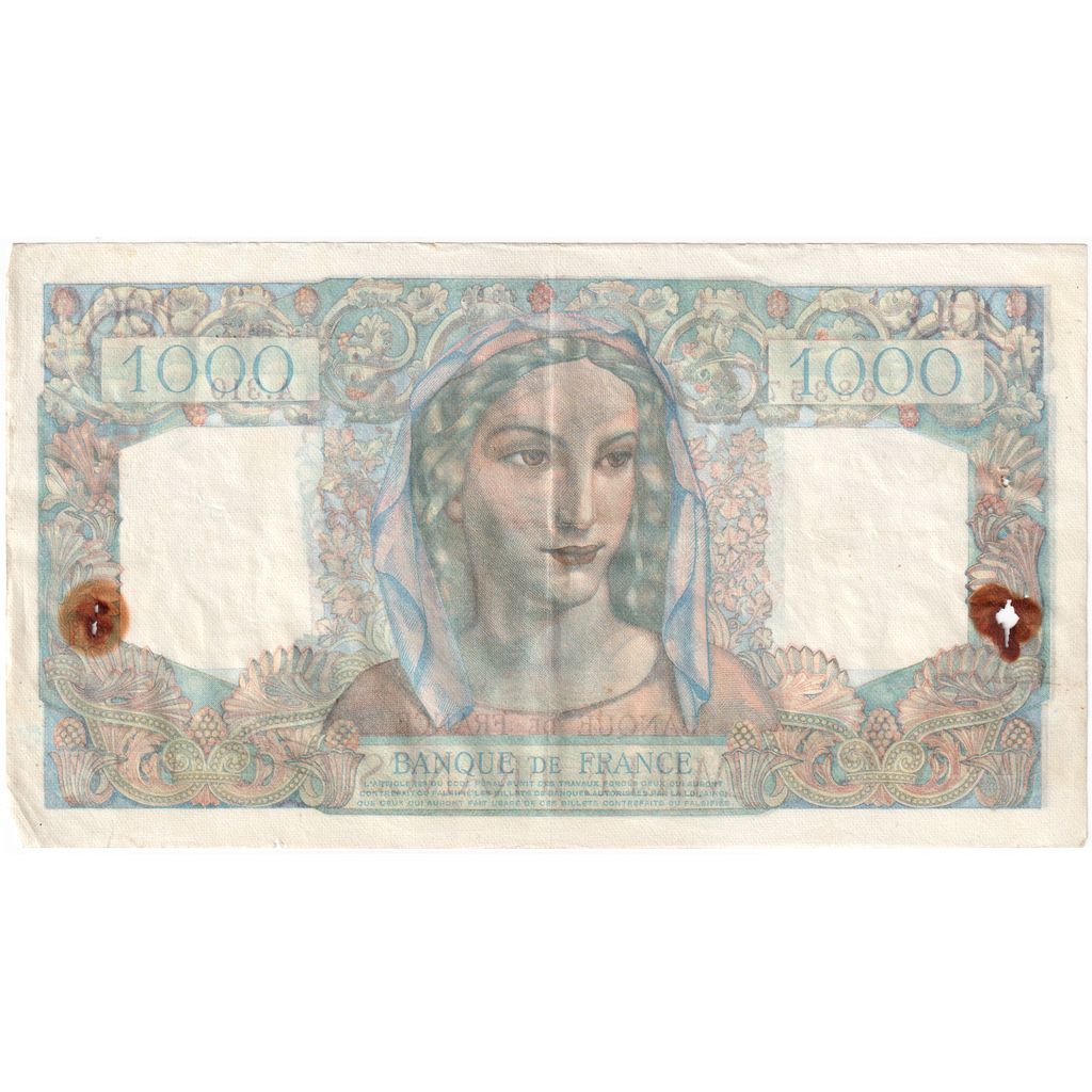 France, 1000 Francs, Minerve et Hercule, 1946-07-11, A.31068357, VF(30-35)