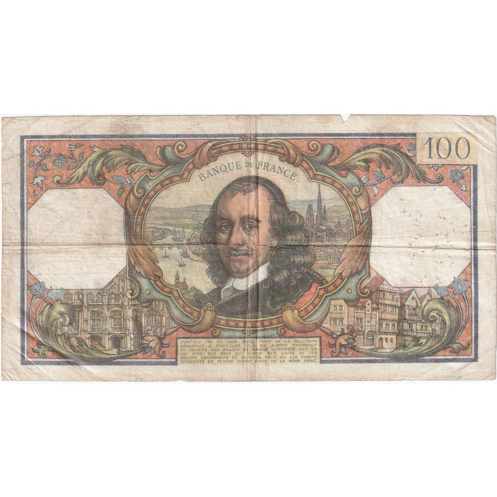 França, 100 Francs, Corneille, 1976-11-04, P.100590187, VF(30-35)