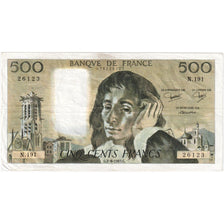 France, 500 Francs, Pascal, 1983-06-02, N.19126123, EF(40-45)