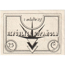 Spanje, 25 Centimes, 1937-10-09, NIEUW