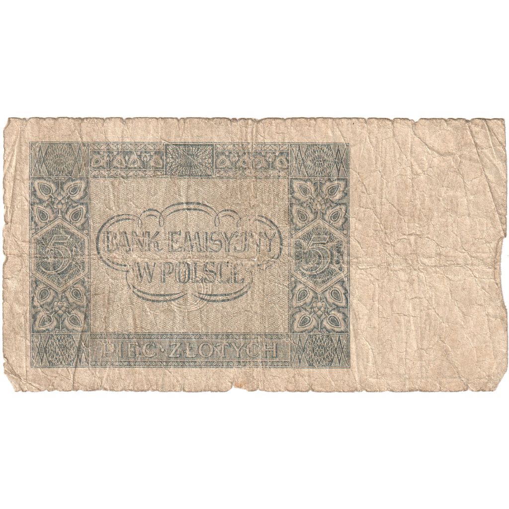 Polonia, 5 Zlotych, 1941-08-01, BC
