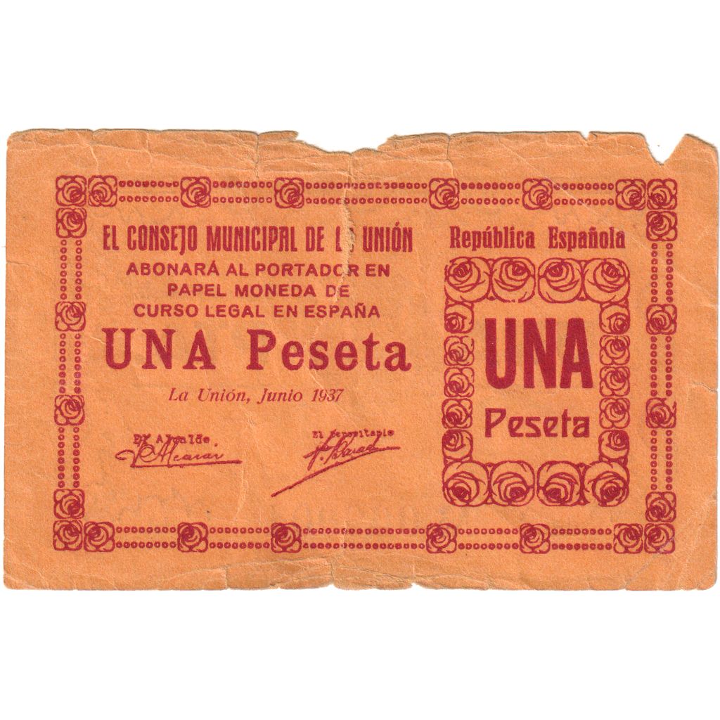 Spain, 1 Peseta, VF(20-25)