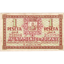 Espagne, 1 Peseta, TTB