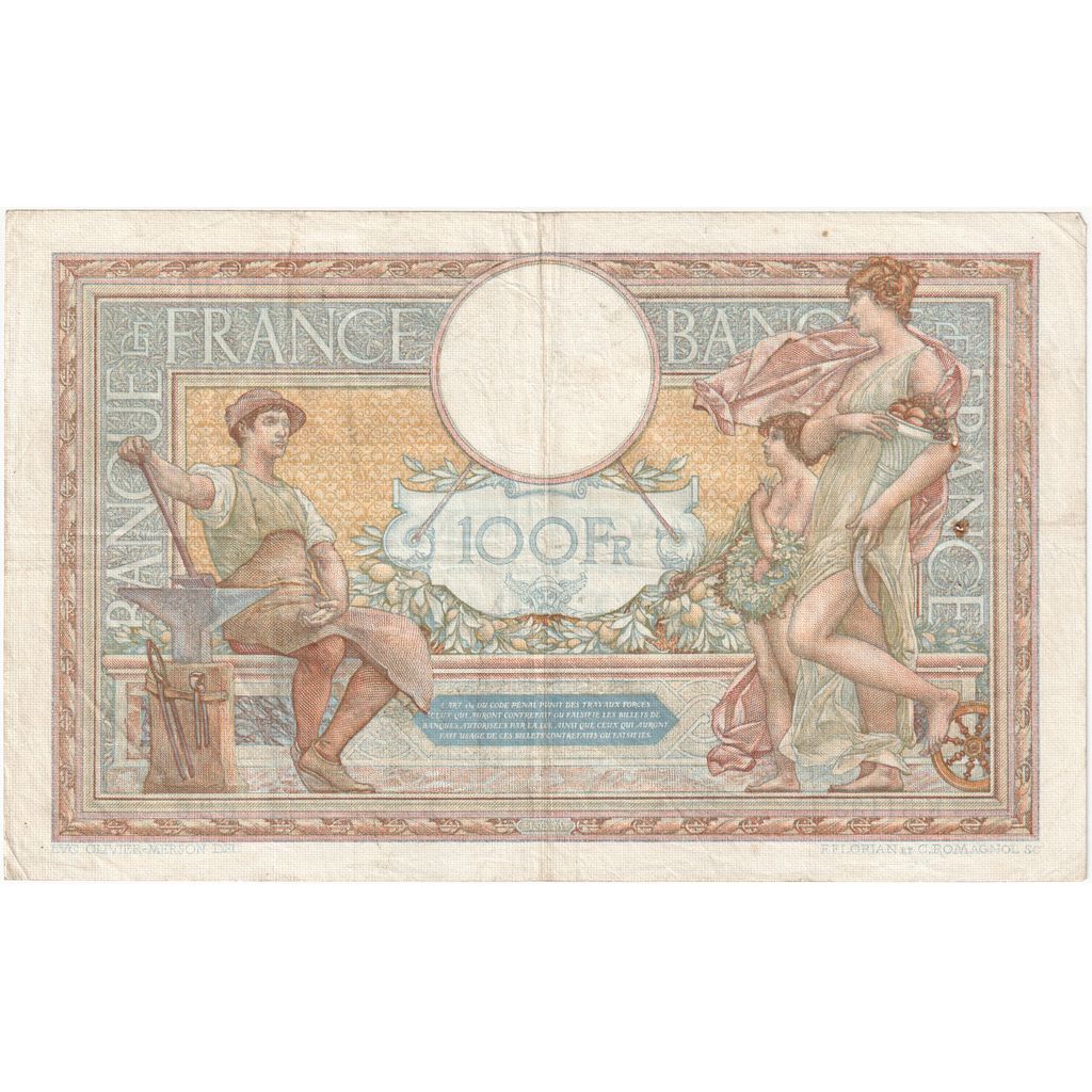Frankrijk, 100 Francs, Luc Olivier Merson, 1936-05-14, K.51133626, TTB