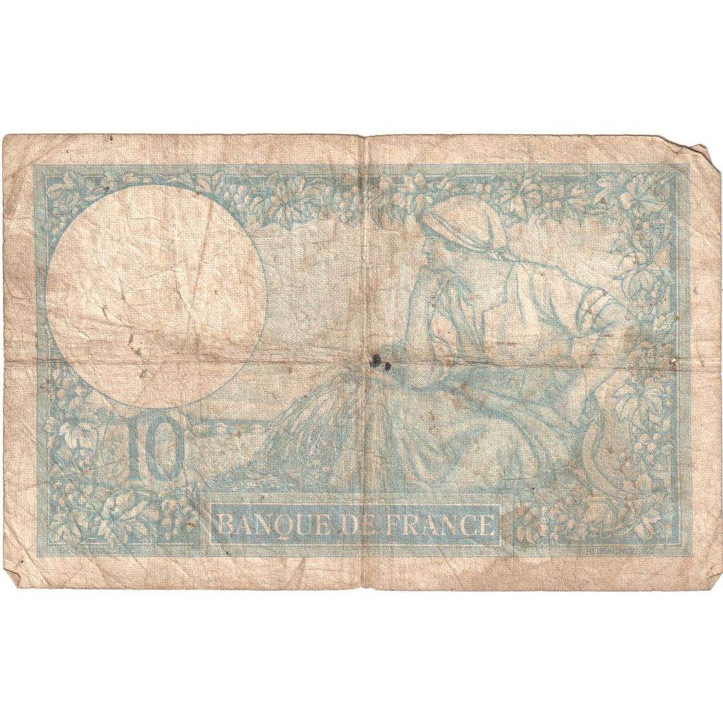 Francia, 10 Francs, Minerve, 1939-09-21, E.72263183, MB
