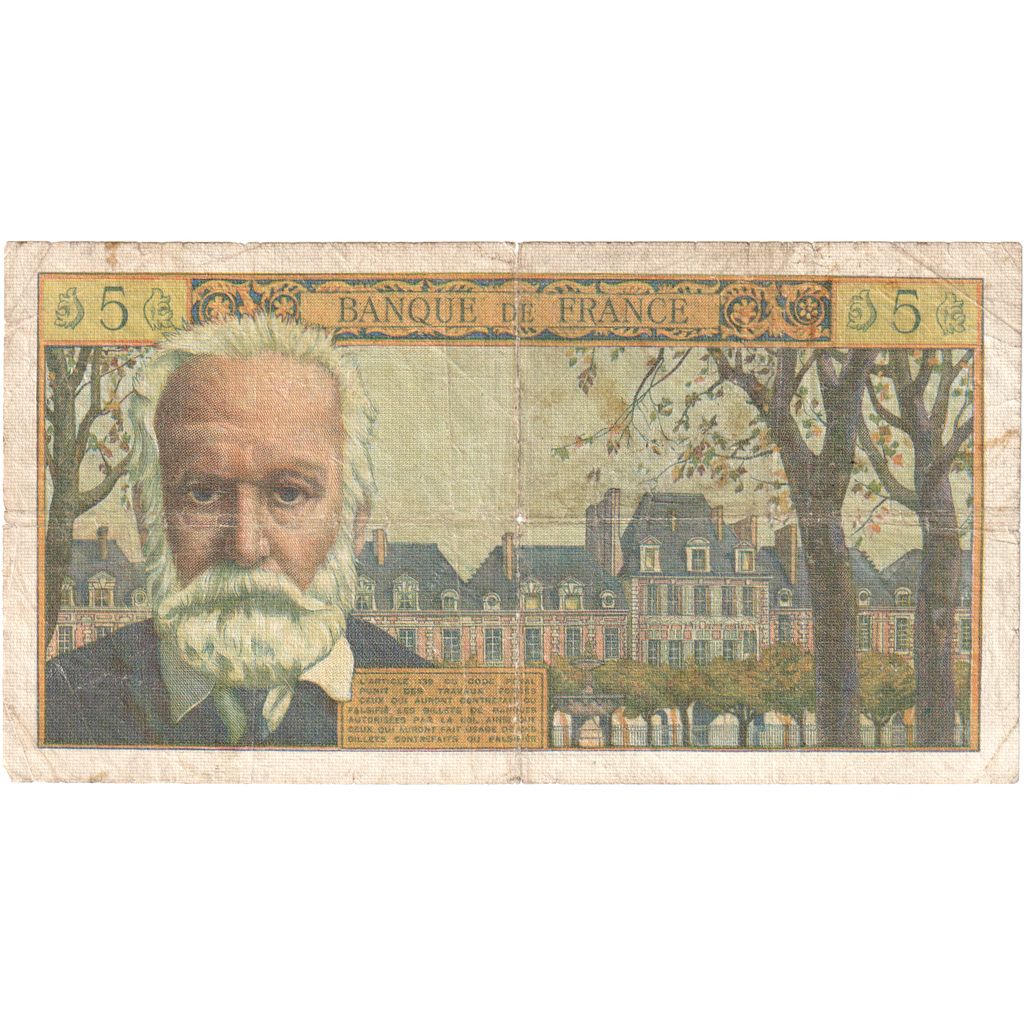 Frankreich, 5 Nouveaux Francs, Victor Hugo, 1962-03-01, E.8133617, S