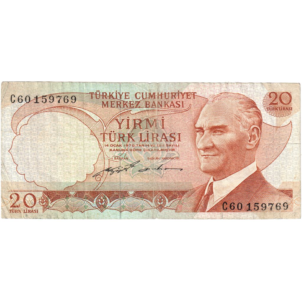 Turkije, 20 Lira, TTB