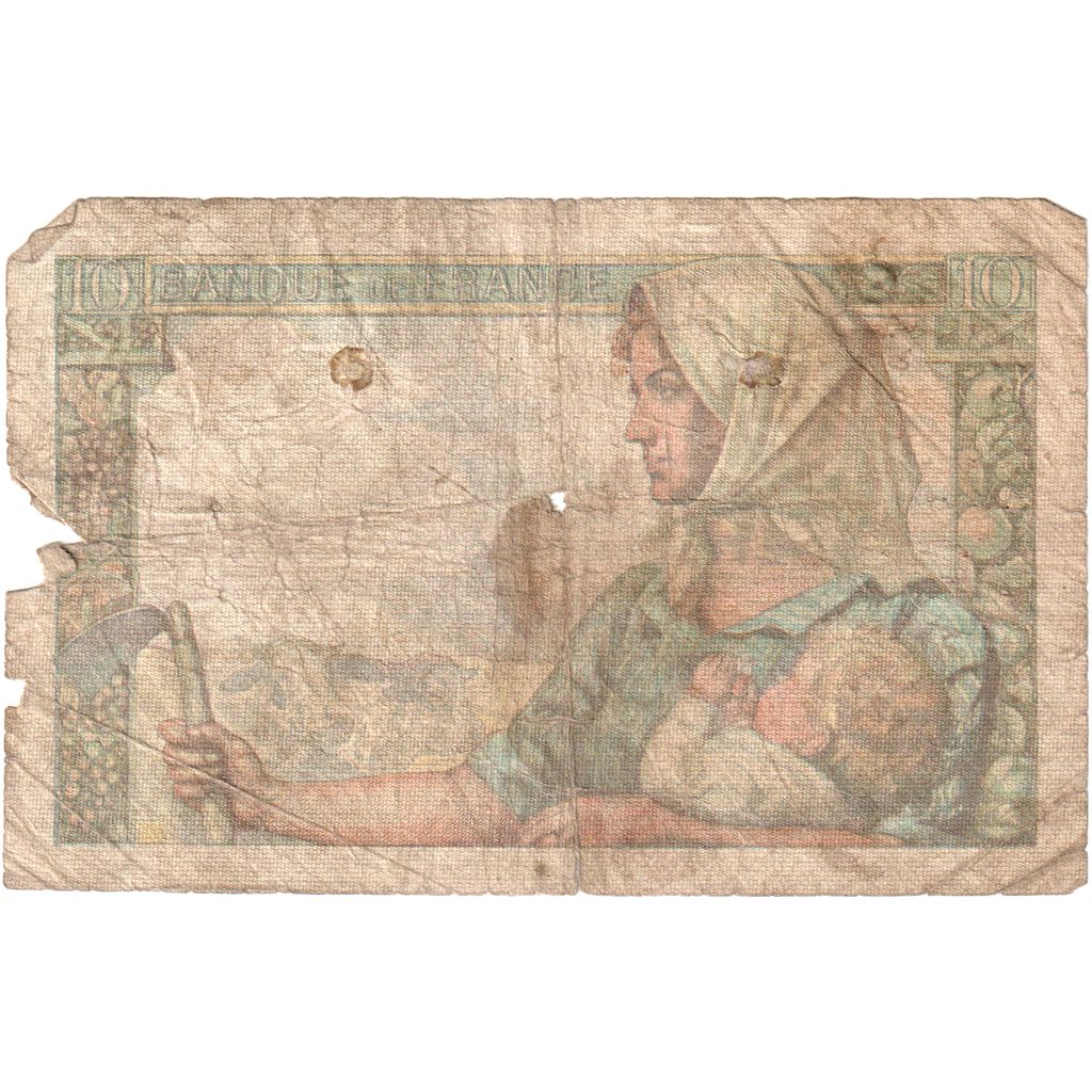 France, 10 Francs, Mineur, 1942-11-26, N.2154421, TB