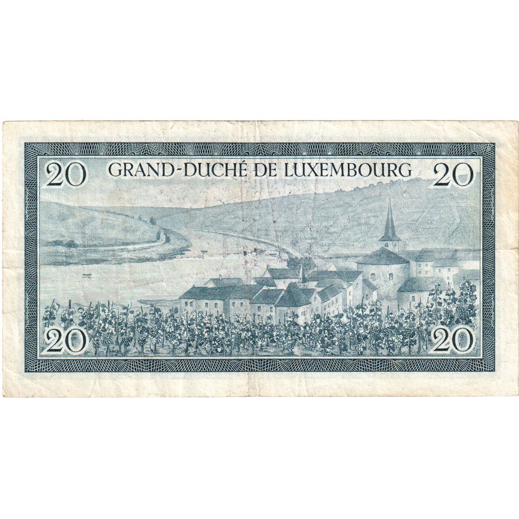 Luxembourg, 20 Francs, VF(30-35)