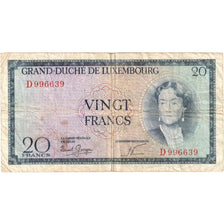 Luxembourg, 20 Francs, VF(30-35)
