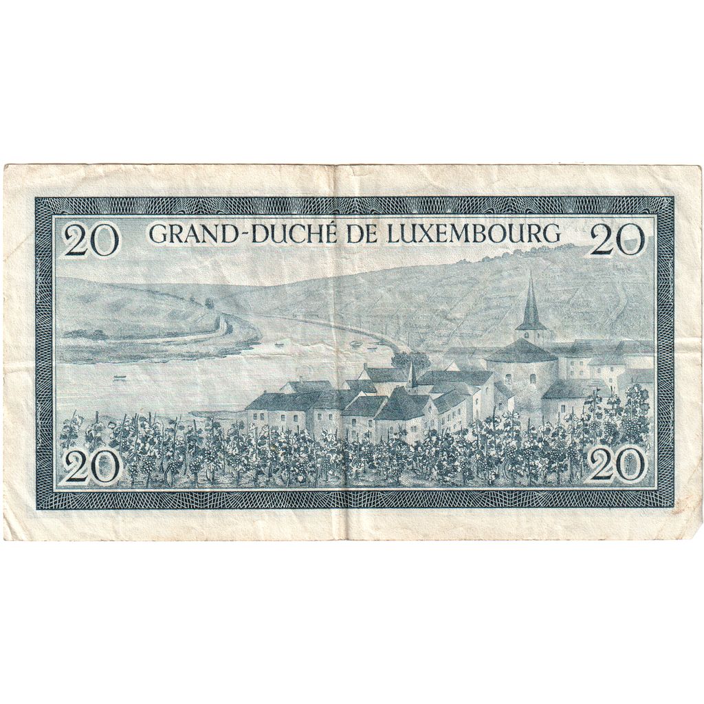 Luxembourg, 20 Francs, VF(30-35)
