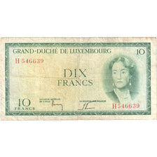Luxembourg, 10 Francs, VF(30-35)