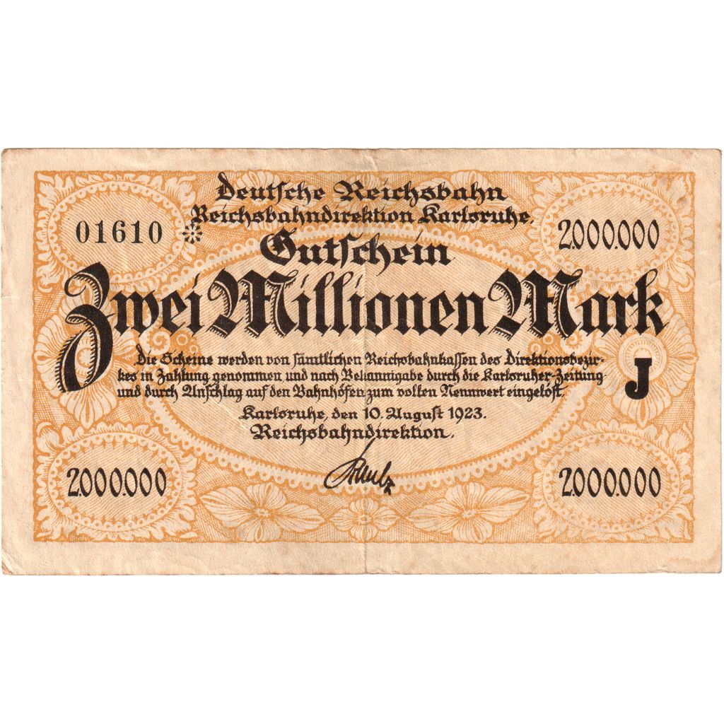 Duitse staten, 2 Millionen Mark, TTB