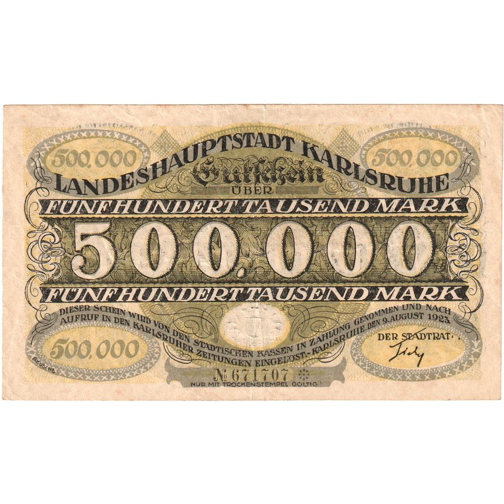 Alemania, Oberhausen, 500 000 Mark, MBC
