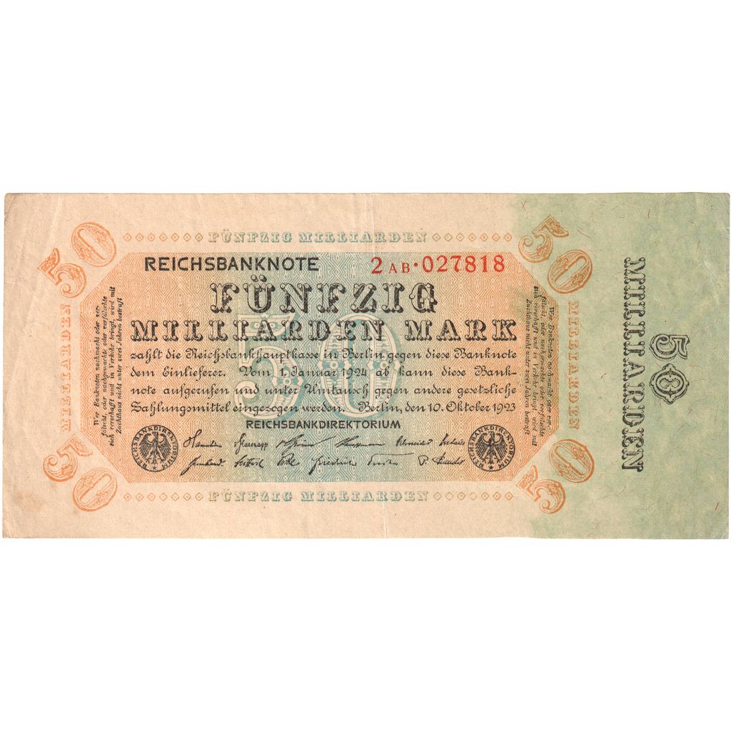 Alemania, 50 Milliarden Mark, 1923-10-10, MBC