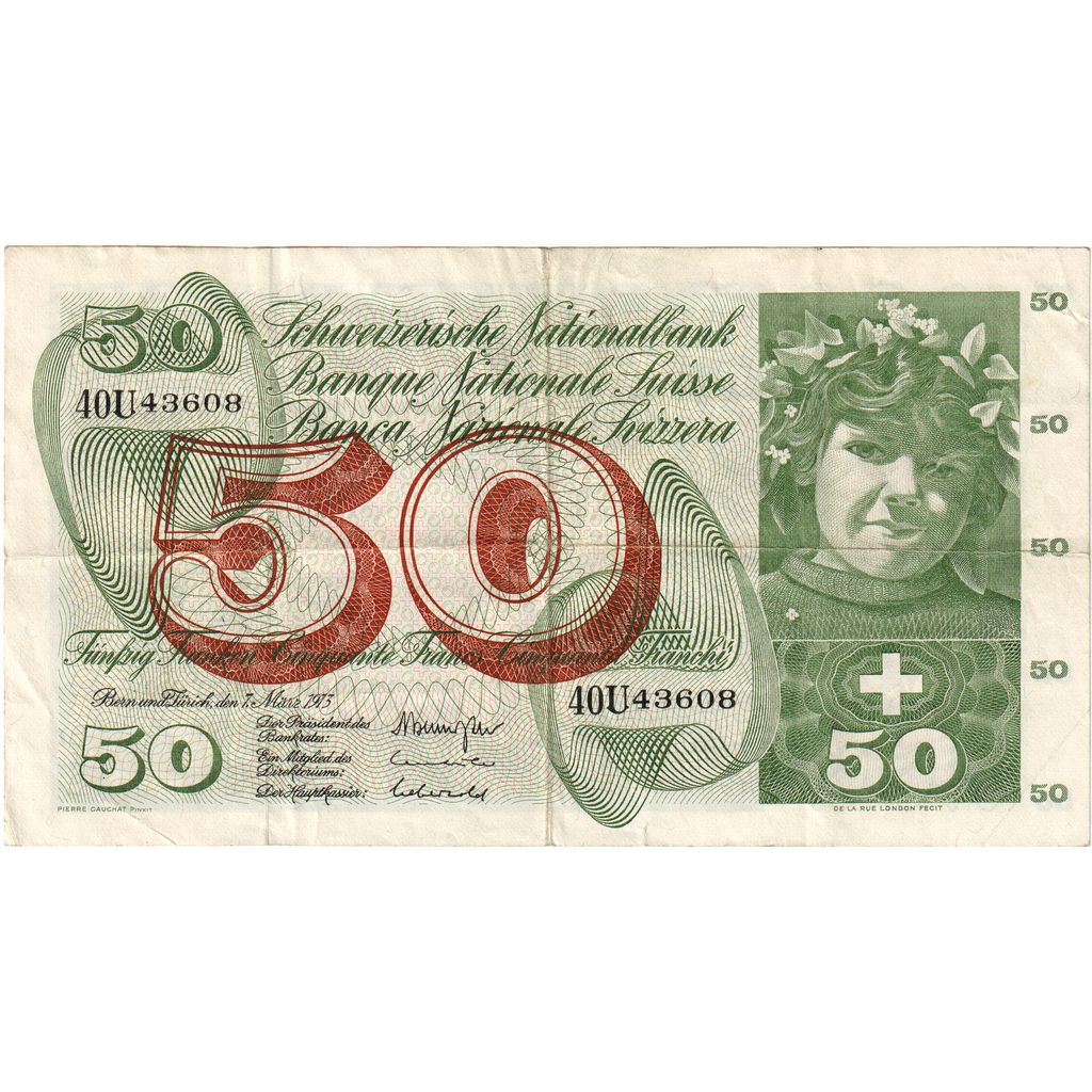 Suiza, 50 Franken, 1969-01-15, BC+