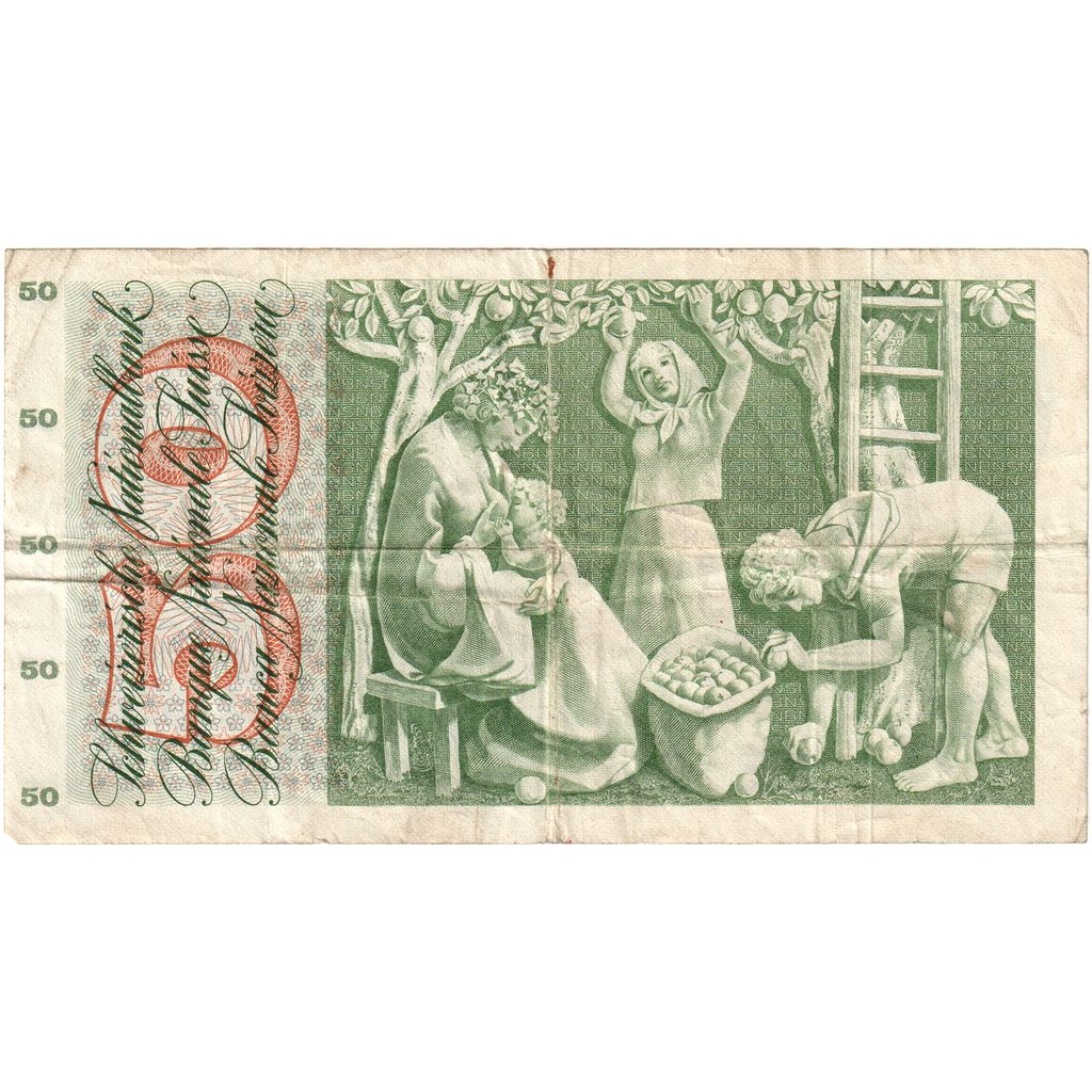 Switzerland, 50 Franken, 1969-01-15, VF(30-35)