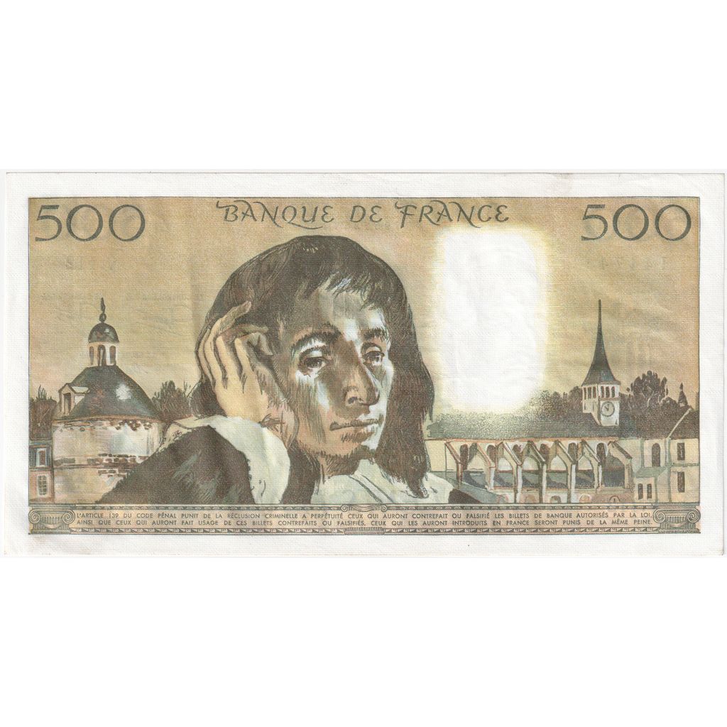 Francia, 500 Francs, Pascal, 1980-04-03, V.11214474, SPL