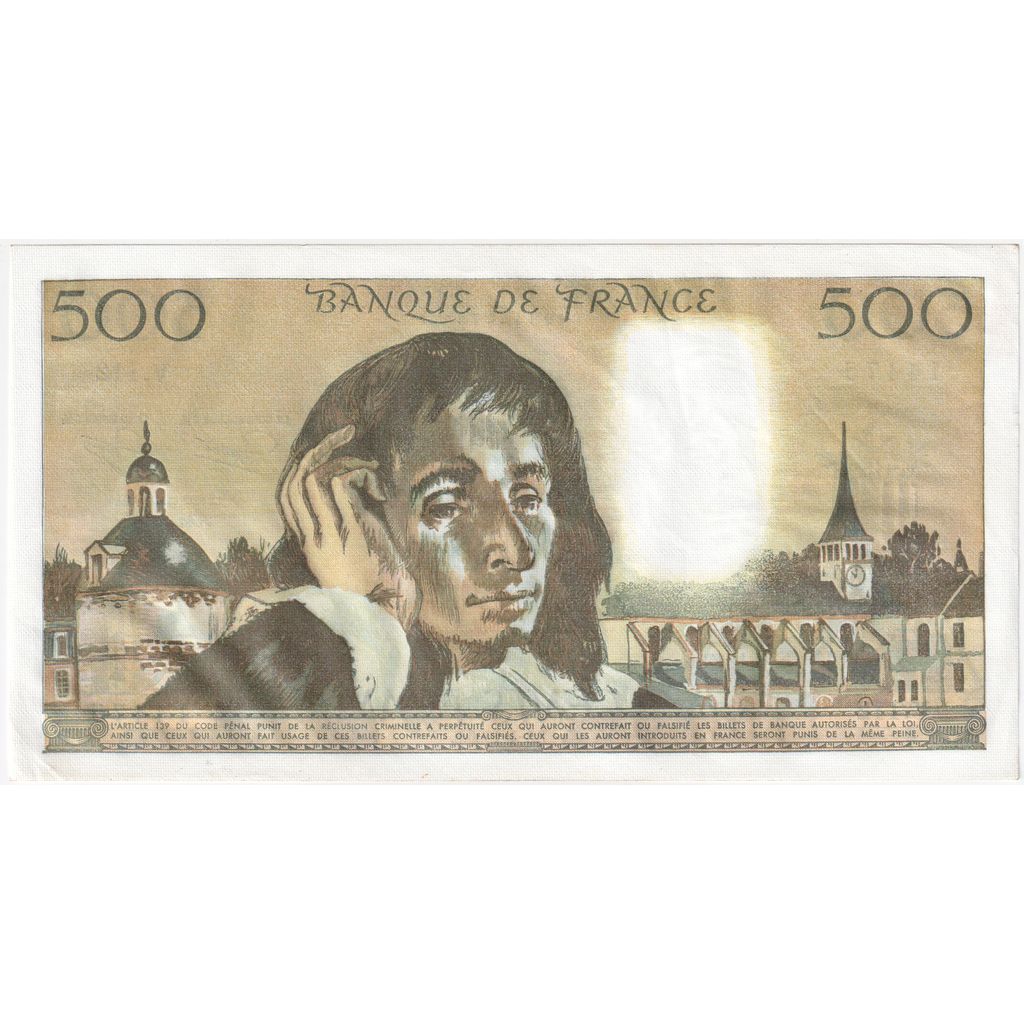 Francia, 500 Francs, Pascal, 1980-04-03, V.11214475, SPL-