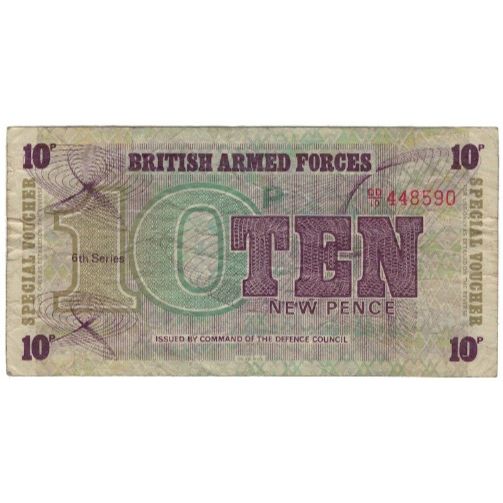 Banknote, Great Britain, 10 New Pence, KM:M45a, VF(20-25)