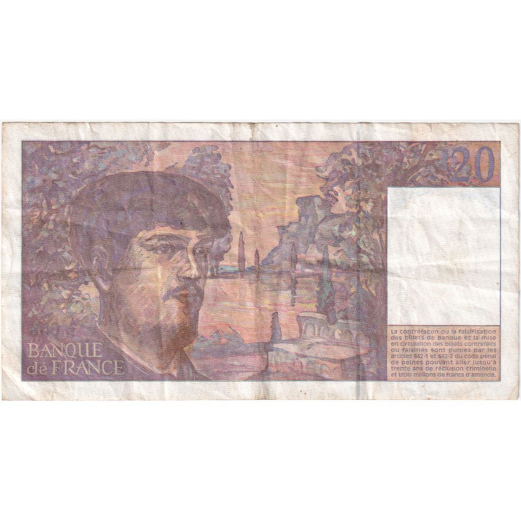 Frankrijk, 20 Francs, Debussy, L.058091783, TTB
