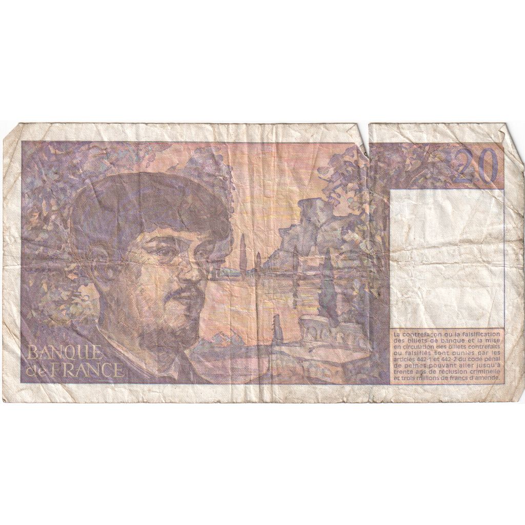 Frankrijk, 20 Francs, Debussy, H.056069826, TB