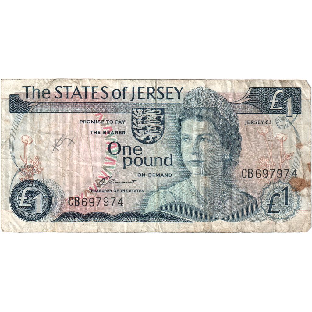 Jersey, 1 Pound, VF(30-35)