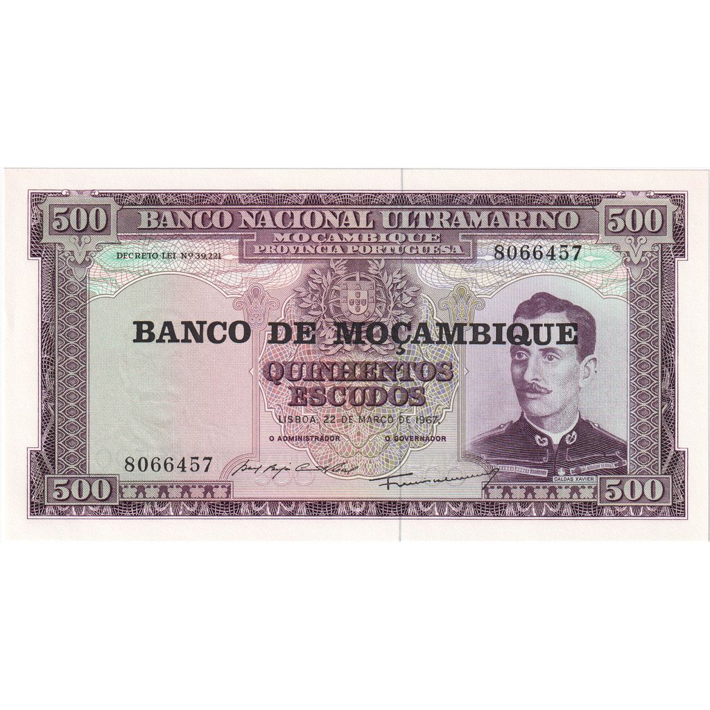 Mozambique, 500 Escudos, 1967-03-22, UNC(65-70)