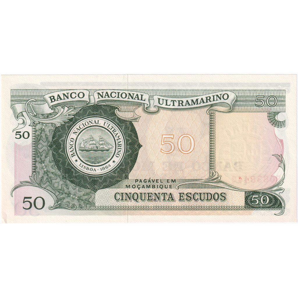 Mozambique, 50 Escudos, 1970-10-27, UNC(65-70)