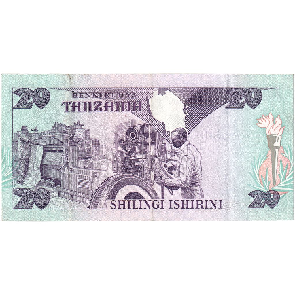 Tanzania, 20 Shilingi, UNC(63)