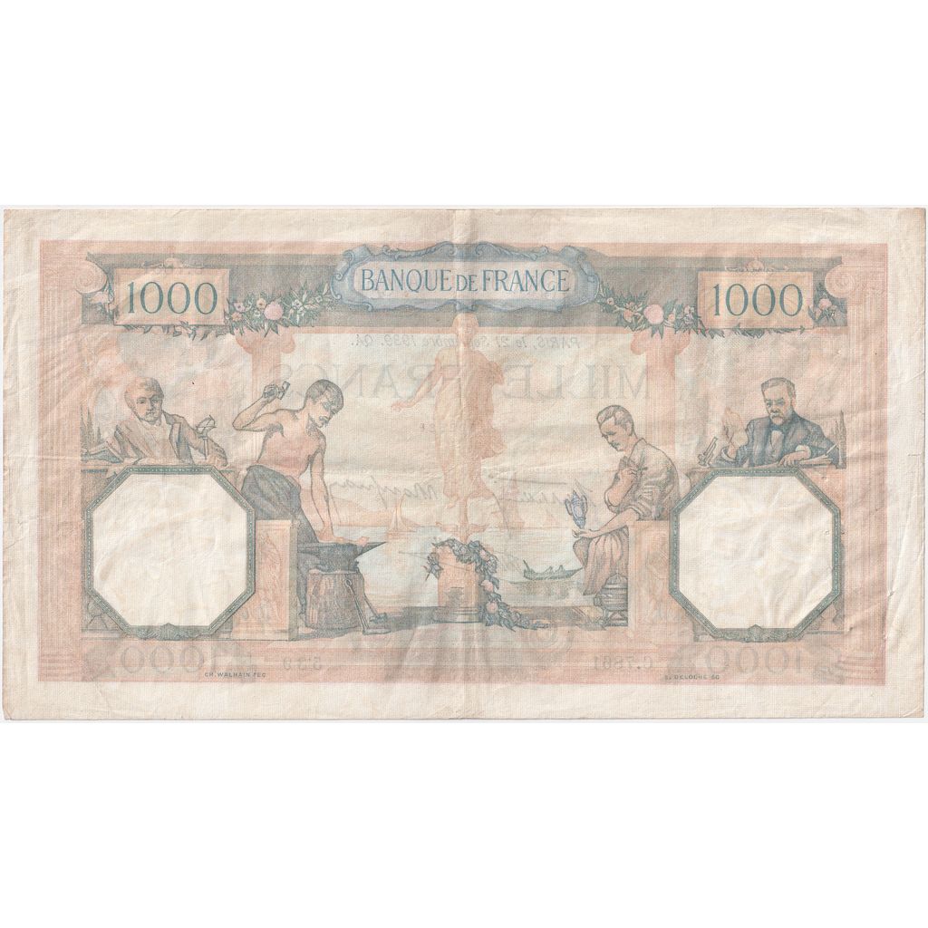 Francia, 1000 Francs, Cérès et Mercure, 1939-09-21, C.7861539, EBC